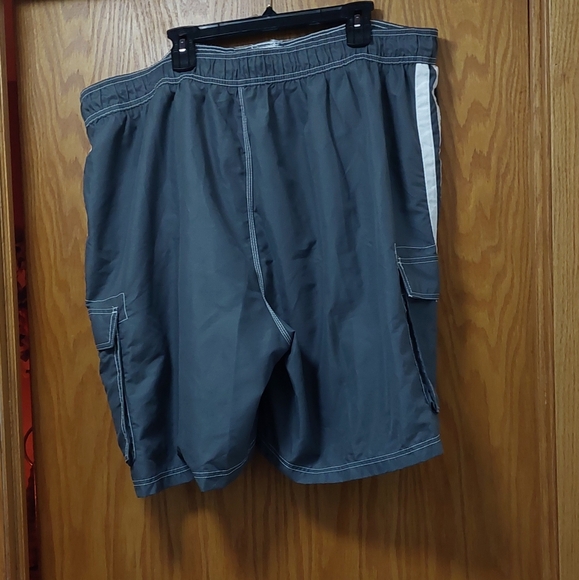 Men's 4X Kani Gray Swim Trunks - Picture 2 of 6
